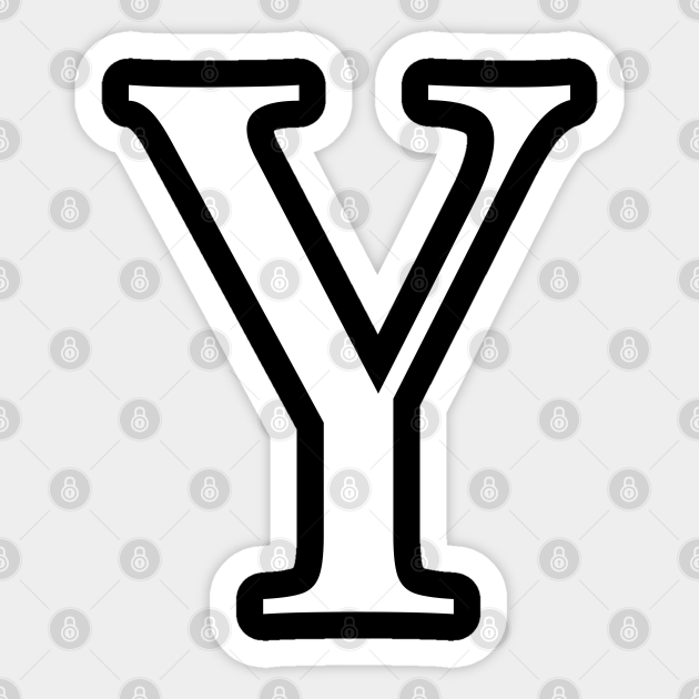 letter Y - Alphabet Y - Sticker | TeePublic